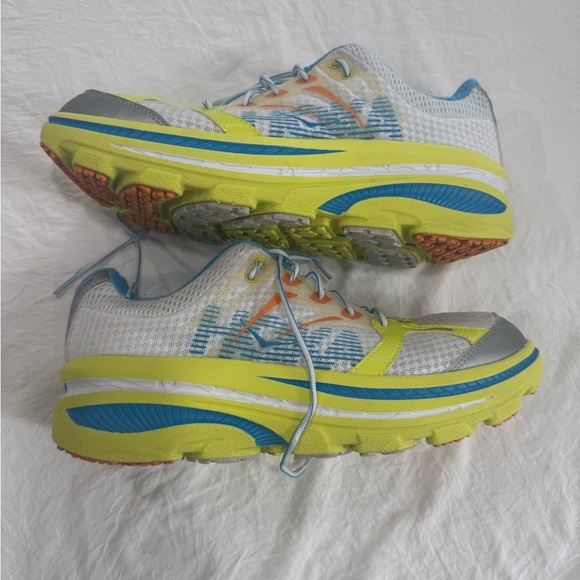 Hoka Blue and Yellow Athletic Sneakers main image 7